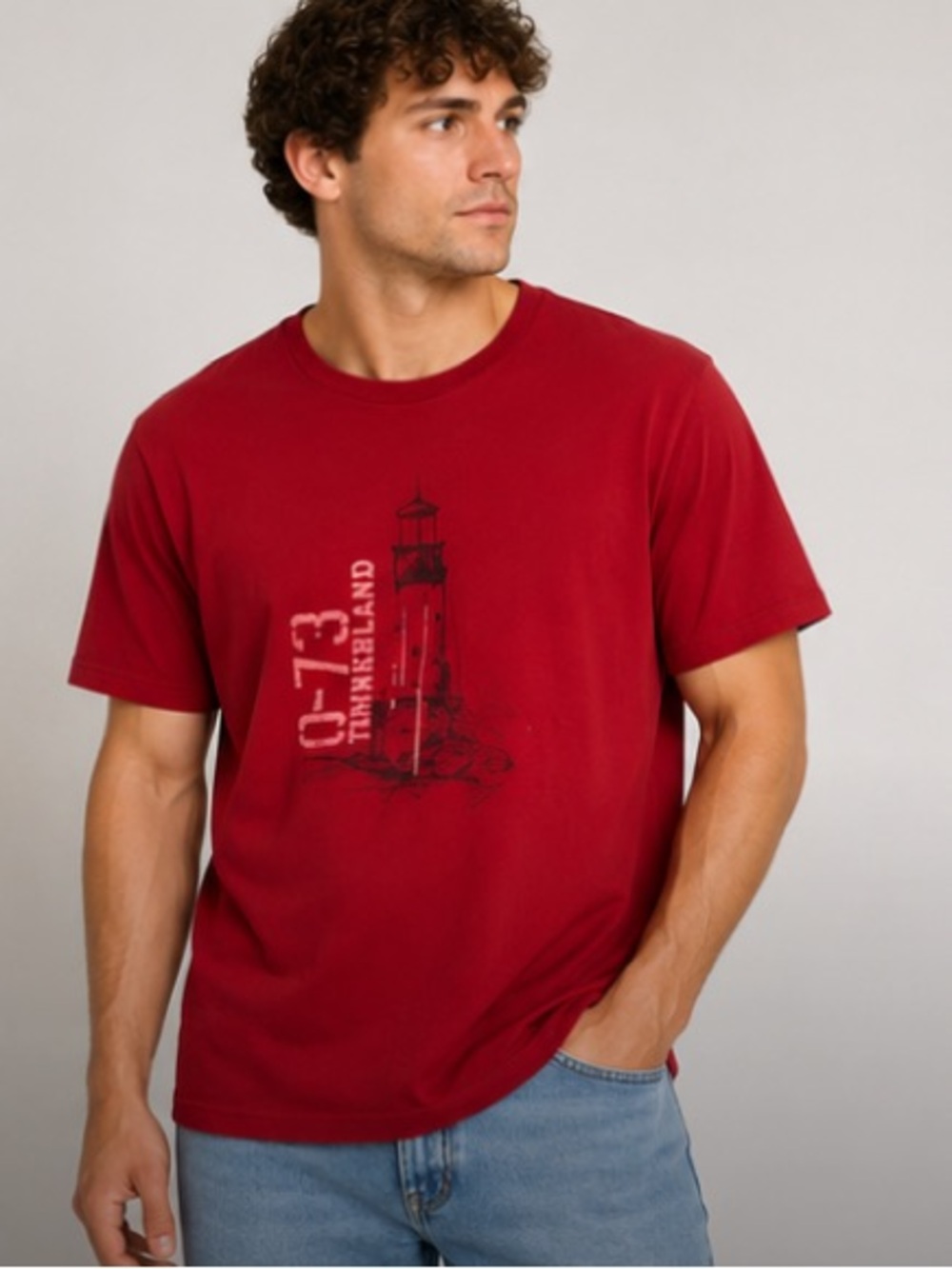 Timberland graphic tee red xxlarge